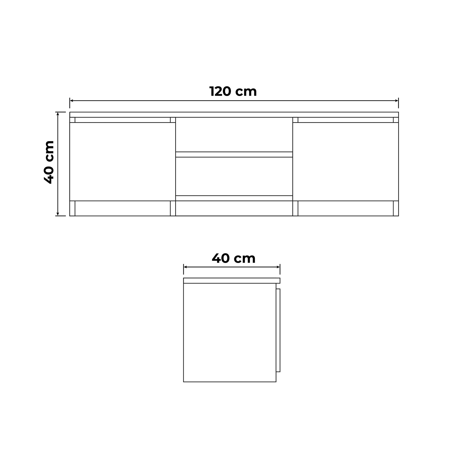 Szafka RTV 120 cm - obrazek 9